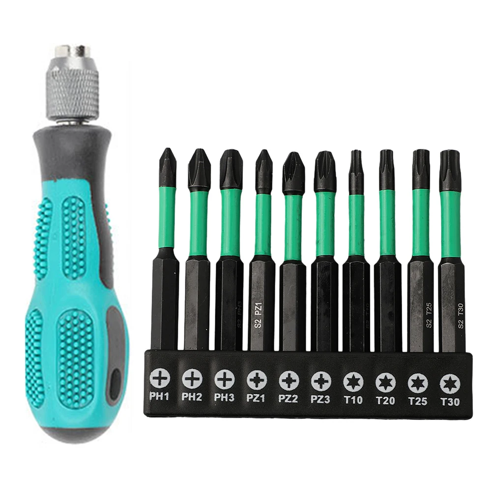 Набор нескользящих ударных бит для отвертки, комплект из 11 магнитных насадок с шестигранным хвостовиком, с ручкой для отвертки
Набор нескользящих ударных бит для отвертки, комплект из 11 магнитных насадок с шестигранным хвостовиком, с ручкой для отвертки