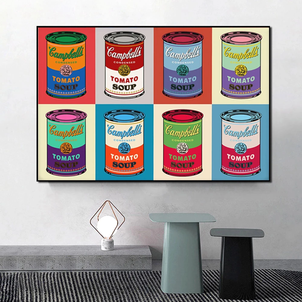 Pop Art Tomato Soup Classic Vintage Poster Prints Canvas Painting Modern Wall Art Pictures for Living Room Home Decor Cuadros
Pop Art Tomato Soup Classic Vintage Poster Prints Canvas Painting Modern Wall Art Pictures for Living Room Home Decor Cuadros