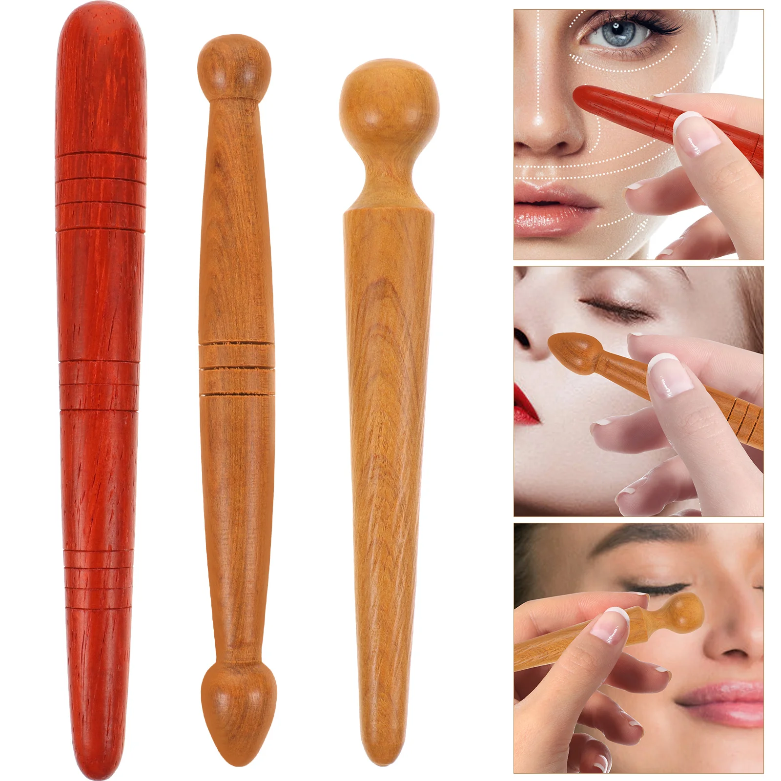 3Pcs Wooden Reflexology Tools Body Massage Sticks Reflexology Pens Foot Face Neck Massage Stick
3Pcs Wooden Reflexology Tools Body Massage Sticks Reflexology Pens Foot Face Neck Massage Stick