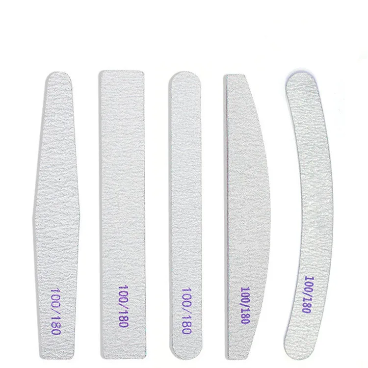 

Professional Half Moon Nail file 100/180 Sandpaper lime a ongle Sanding Polishing files nail equipment Manicure Buffer Nail Tool