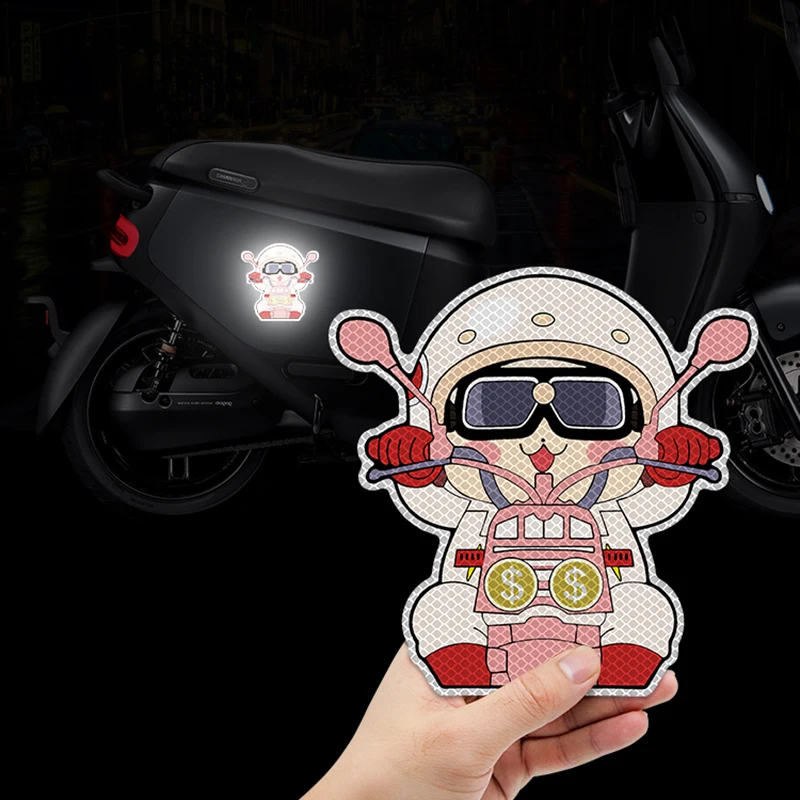 Cute Cartoon Motorcycle Reflective Sticker Electric Vehicle Decoration Scratches Blocking Reflective Strips Locomotive Boy Girls
Cute Cartoon Motorcycle Reflective Sticker Electric Vehicle Decoration Scratches Blocking Reflective Strips Locomotive Boy Girls