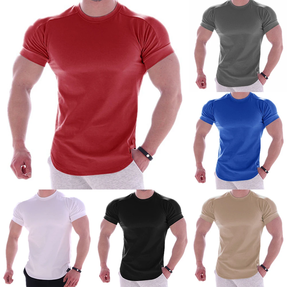 Gym T-shirt Men Short Sleeve T-shirt Casual Blank Slim T Shirts Male Fitness Bodybuilding Workout Tee Tops Summer Clothing
Gym T-shirt Men Short Sleeve T-shirt Casual Blank Slim T Shirts Male Fitness Bodybuilding Workout Tee Tops Summer Clothing