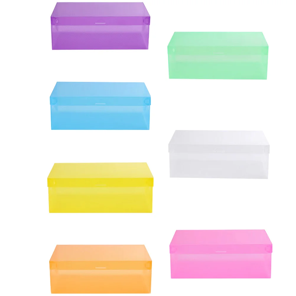 7 Pcs Plastic Shoe Organizer Boxeses Stackable Storage Bin with Lid Closet Shoes Case Reliable Home Cases Transparent Sports
7 Pcs Plastic Shoe Organizer Boxeses Stackable Storage Bin with Lid Closet Shoes Case Reliable Home Cases Transparent Sports