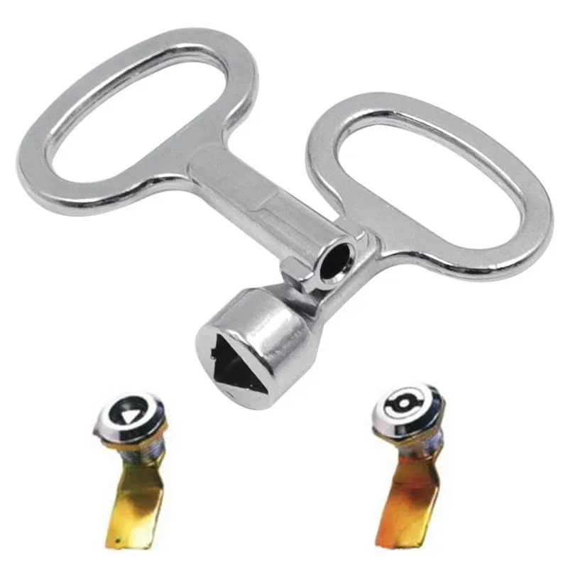 1 Set Key Wrench Triangle+Slotted Universal Elevator Door Lock Valve Key Triangle For Drawer Switch Cabinet Electrical Box
1 Set Key Wrench Triangle+Slotted Universal Elevator Door Lock Valve Key Triangle For Drawer Switch Cabinet Electrical Box