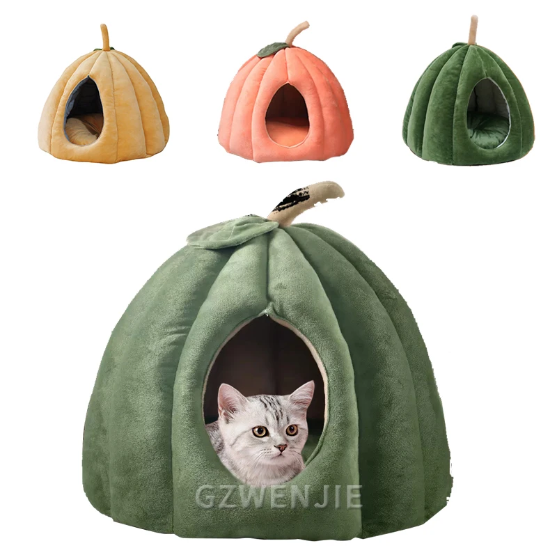 

Deep Sleep Comfort In Winter Cat Bed Little Mat Basket For Cat's House Products Pets Tent Cozy Cave Cat Beds Indoor For Dog