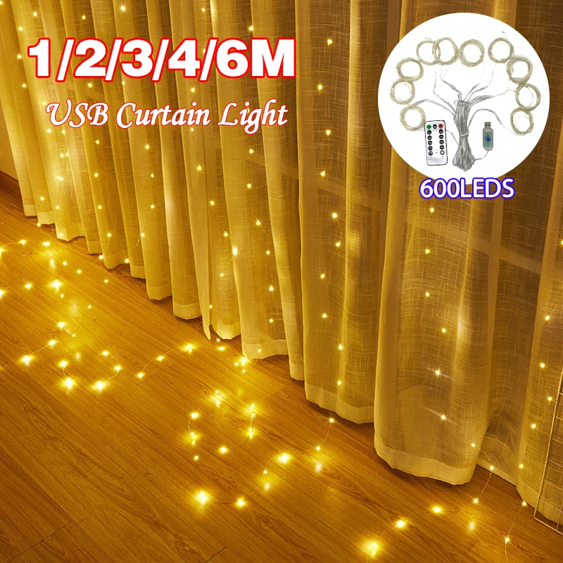 Curtain LED String Lights Christmas Decoration 3m Remote Control Holiday Wedding Fairy Garland Lights for Bedroom Outdoor Home
Curtain LED String Lights Christmas Decoration 3m Remote Control Holiday Wedding Fairy Garland Lights for Bedroom Outdoor Home