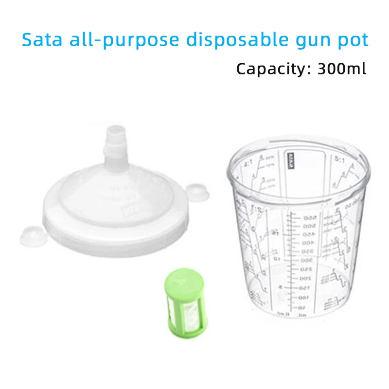 Used For Sata Spray Gun Pot 300ml Universal Type Paint Plastic Pot Disposable Gun Cup Transparent
Used For Sata Spray Gun Pot 300ml Universal Type Paint Plastic Pot Disposable Gun Cup Transparent