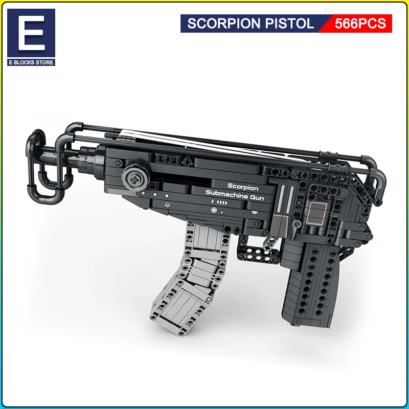 Creative MOC Scorpion Pistol Model Building Blocks WW2 Military Weapon Firearms Series DIY Bricks Gun Toys For Boys Adult Gifts
Creative MOC Scorpion Pistol Model Building Blocks WW2 Military Weapon Firearms Series DIY Bricks Gun Toys For Boys Adult Gifts
