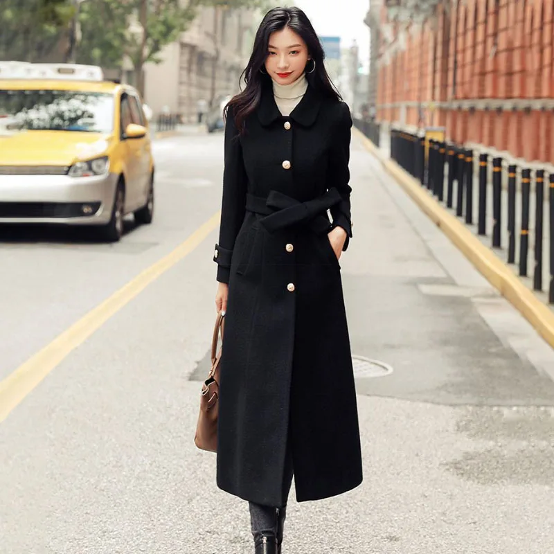 Woolen Jacket Women's Overcoat 2024 Spring Autumn New Wool Windbreakers Fashion Slim Mid-length Belt Single-Breasted Woolen Coat
Woolen Jacket Women's Overcoat 2024 Spring Autumn New Wool Windbreakers Fashion Slim Mid-length Belt Single-Breasted Woolen Coat