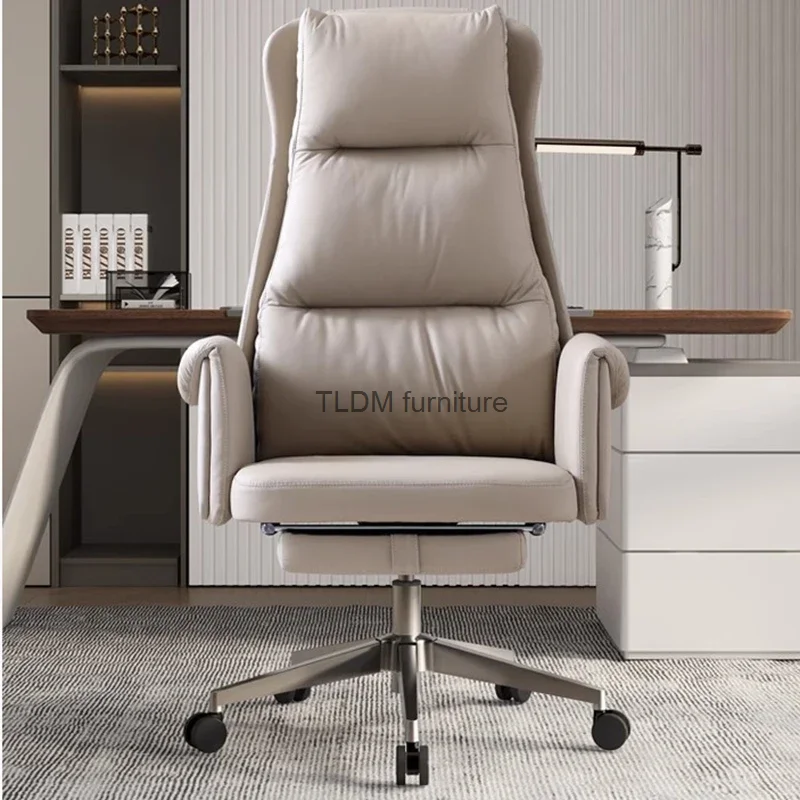 Leather Office Ergonomic Chair Swivel Accent Reading Mobile Modern Luxury Chair Rolling Nordic Meubles De Salon Office Furniture
Leather Office Ergonomic Chair Swivel Accent Reading Mobile Modern Luxury Chair Rolling Nordic Meubles De Salon Office Furniture