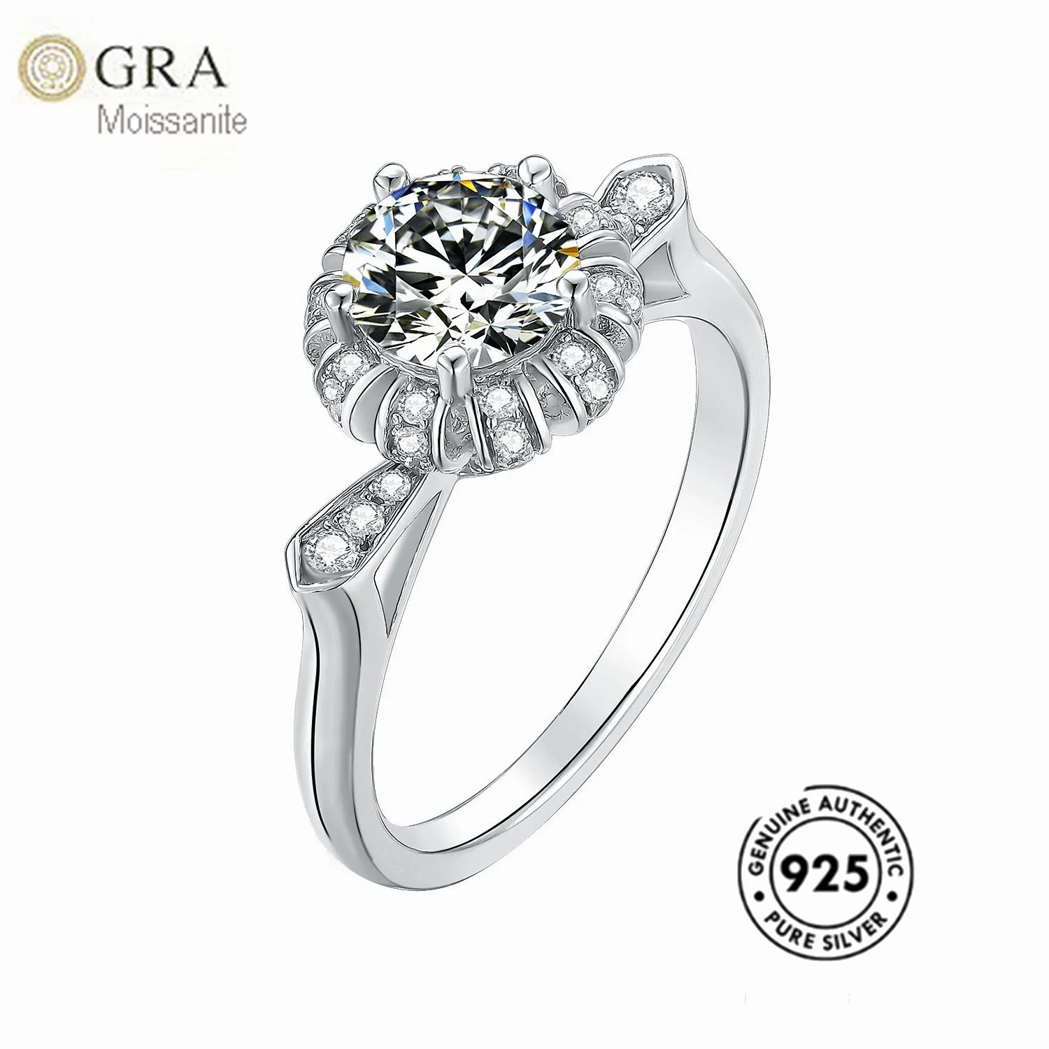 FNew Bridal Jewelry 1ct Moissanite Diamond White Gold Plating Real Solid 925 Sterling Silver Jewellery Bulk Ready To Ship
FNew Bridal Jewelry 1ct Moissanite Diamond White Gold Plating Real Solid 925 Sterling Silver Jewellery Bulk Ready To Ship