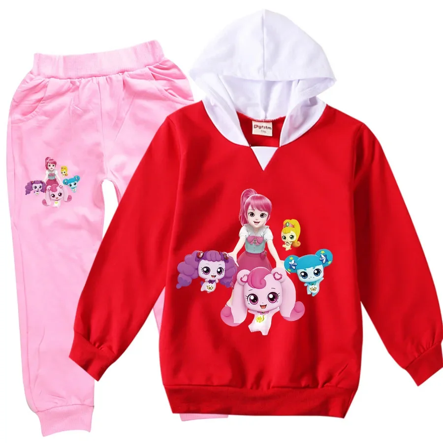 Korean 티니핑 Catch Teenieping Clothes Kids Spring Hood Sweatshirts 2pcs Set Toddler Girls Outfits Teenager Boys Cartoon Sportsuits
Korean 티니핑 Catch Teenieping Clothes Kids Spring Hood Sweatshirts 2pcs Set Toddler Girls Outfits Teenager Boys Cartoon Sportsuits