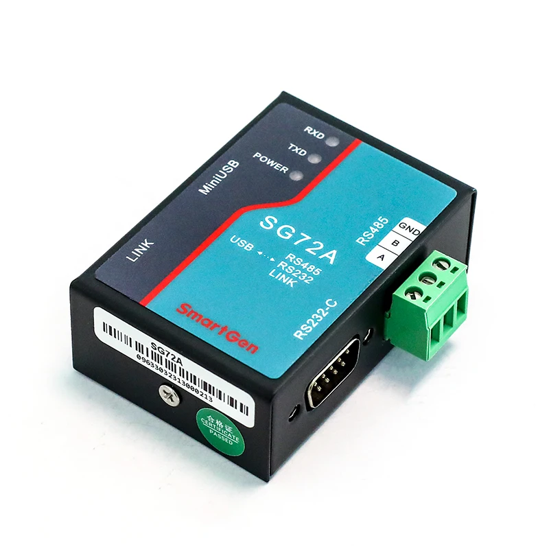 Модуль преобразования соединительного дизельного генератора SmartGen SG72A USB RS232 RS485
Модуль преобразования соединительного дизельного генератора SmartGen SG72A USB RS232 RS485