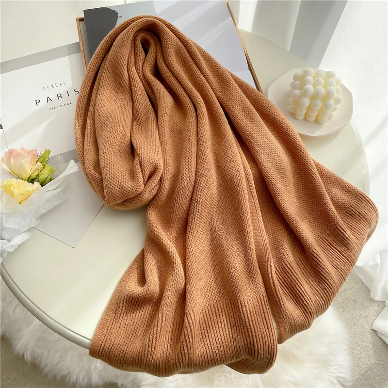 2022 New Warm Knitted Scarf for Women Design Solid Winter Cashmere Scarfs Bandana Lady Pashmina Shawl Wrap Foulard Thick Blanket
2022 New Warm Knitted Scarf for Women Design Solid Winter Cashmere Scarfs Bandana Lady Pashmina Shawl Wrap Foulard Thick Blanket