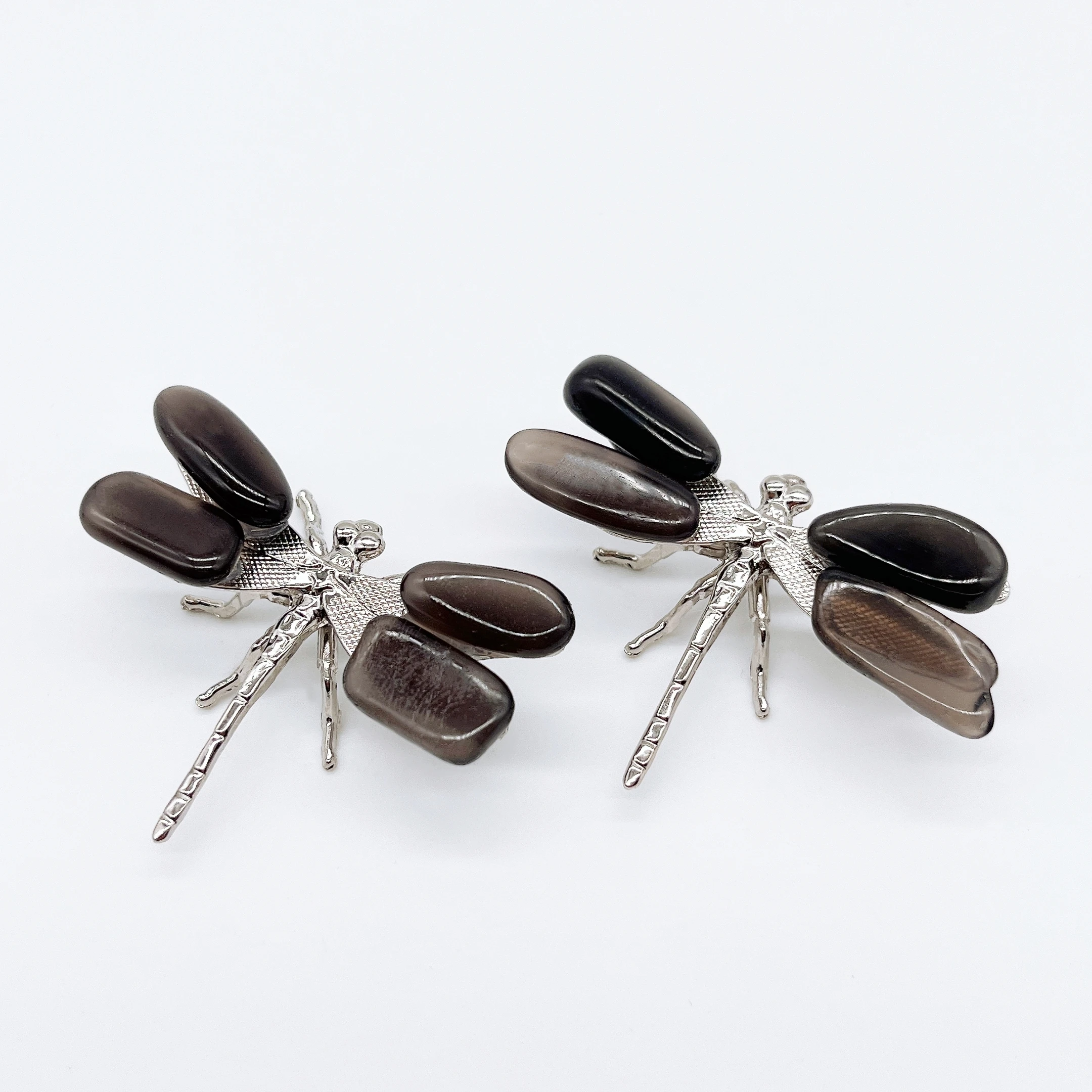 Natural Smoky Obsidian Dragonfly spar crafts Crystal Gray Stone Reiki Bracelet display table Butterfly Healing Home Decor Gift
Natural Smoky Obsidian Dragonfly spar crafts Crystal Gray Stone Reiki Bracelet display table Butterfly Healing Home Decor Gift