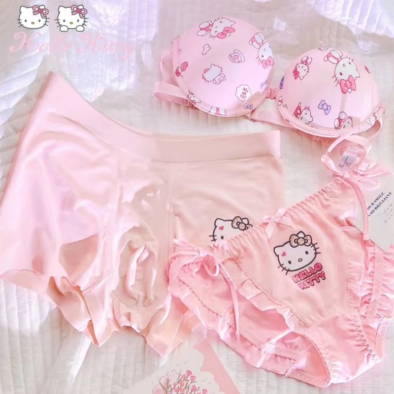 Hello Kitty Couple Underwear Kawaii Comfortable Soft Breathable Cute Anime Low Waist Design Sexy Briefs Boxer Suit Birthday Gift
Hello Kitty Couple Underwear Kawaii Comfortable Soft Breathable Cute Anime Low Waist Design Sexy Briefs Boxer Suit Birthday Gift