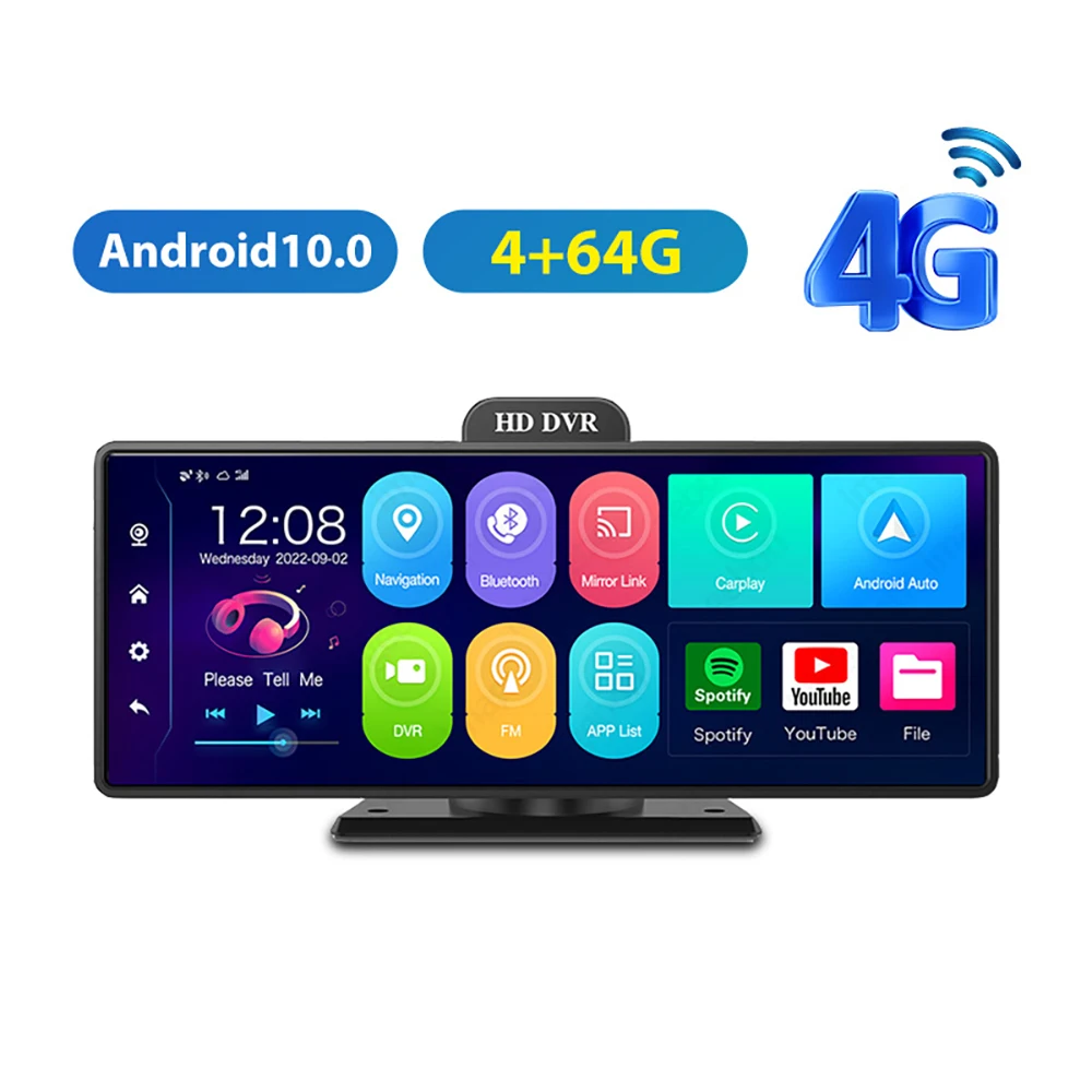 Carplay/Android AUTO smart screen 4G+64G Android universal carmultimedia player voice-controlled ADAS GPS 5G WIFI BT
Carplay/Android AUTO smart screen 4G+64G Android universal carmultimedia player voice-controlled ADAS GPS 5G WIFI BT