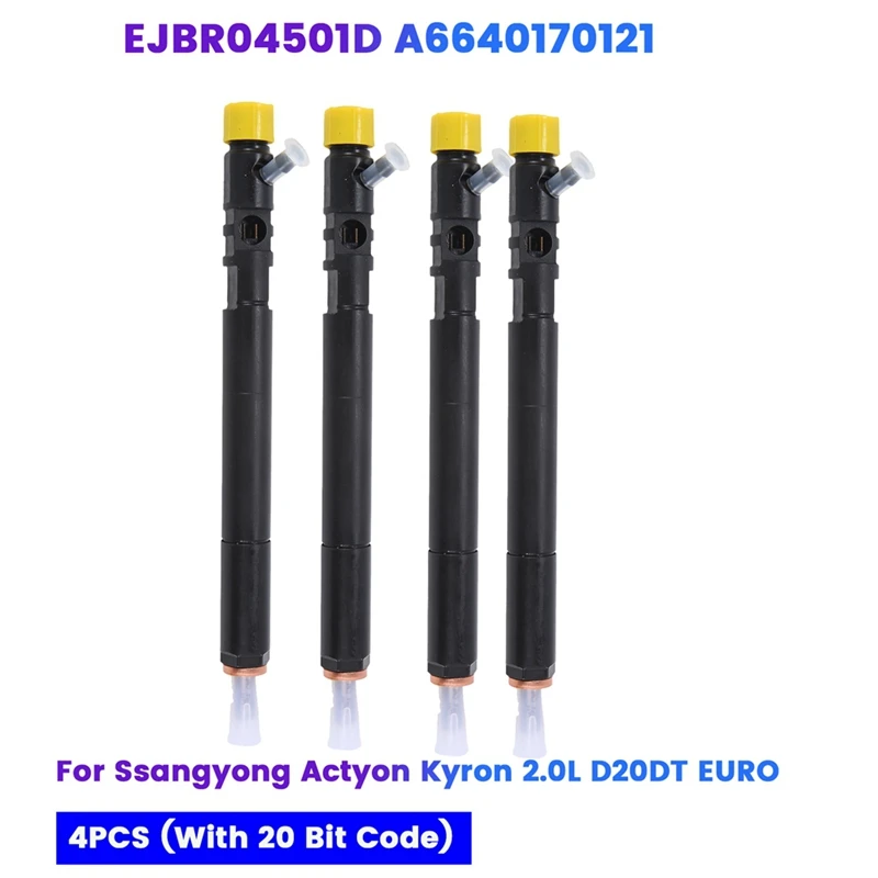 Новый Дизельный топливный инжектор EJBR04501D A6640170121 (с 16-битным кодом) для Ssangyong Actyon Kyron Rexton CRDI EURO 4 шт., запчасти
Новый Дизельный топливный инжектор EJBR04501D A6640170121 (с 16-битным кодом) для Ssangyong Actyon Kyron Rexton CRDI EURO 4 шт., запчасти
