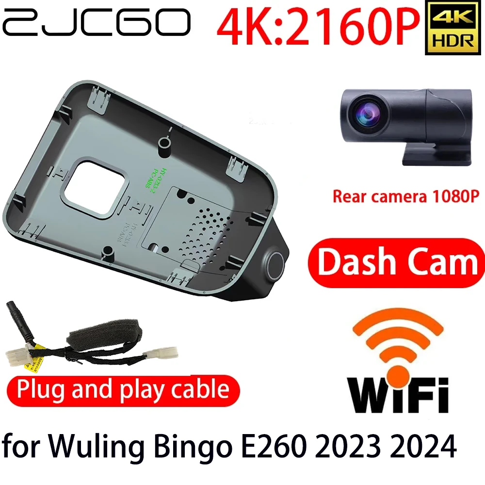 ZJCGO 4K DVR Dash Cam Wifi Front Rear Camera 24h Monitor for Wuling Bingo E260 2023 2024
ZJCGO 4K DVR Dash Cam Wifi Front Rear Camera 24h Monitor for Wuling Bingo E260 2023 2024