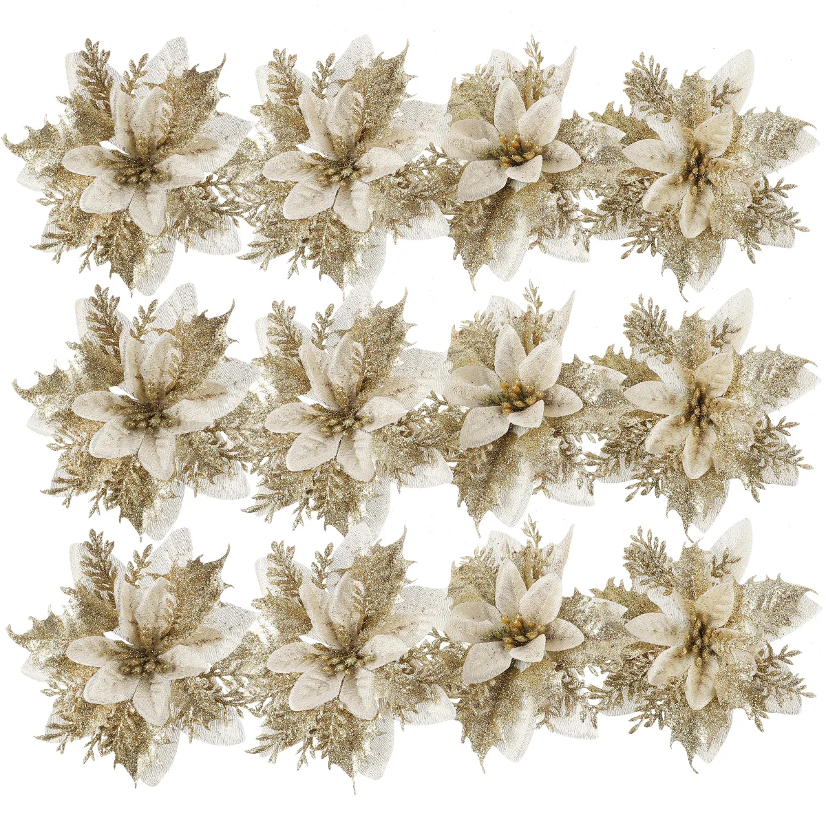 12mm Christmas Flowers Christmas Tree Decorations Artifical Fake Flower Xmas Ornaments Navidad New Year Party Supplies
12mm Christmas Flowers Christmas Tree Decorations Artifical Fake Flower Xmas Ornaments Navidad New Year Party Supplies