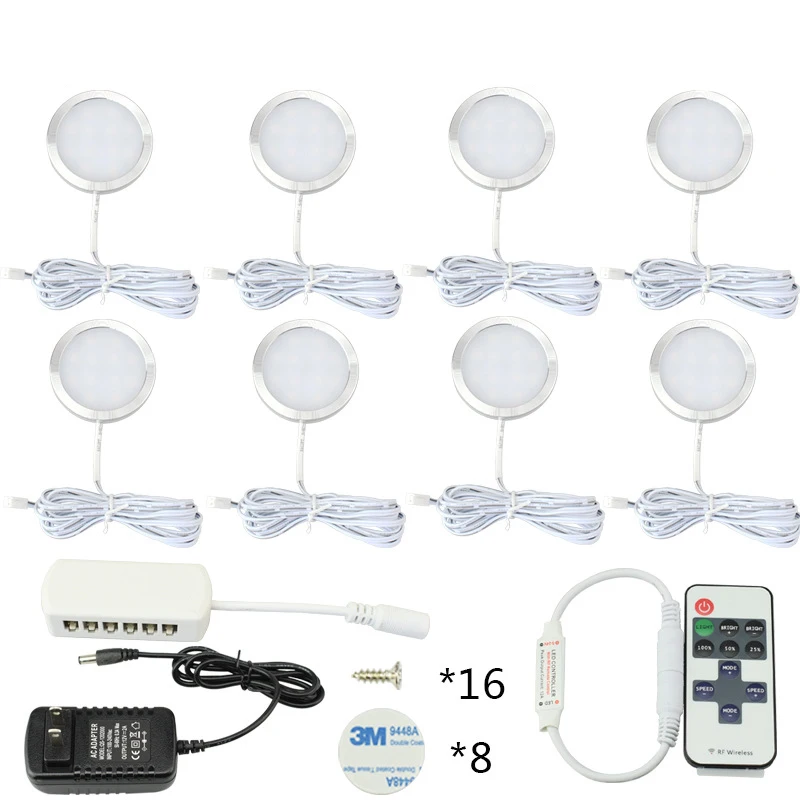 LED Under Cabinet Puck Ceiling Down Lighting Fixture Kitchen Closet Counter Wardrobe Plug in and Wireless RF Remote Control Thin
LED Under Cabinet Puck Ceiling Down Lighting Fixture Kitchen Closet Counter Wardrobe Plug in and Wireless RF Remote Control Thin