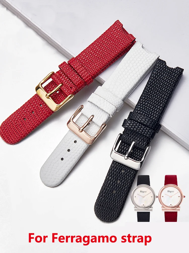 For Ferragamo Lizard Pattern Genuine Leather Watch Strap Gancini Slim Series SFIK00919 Notched Watch Band Female 18mm
For Ferragamo Lizard Pattern Genuine Leather Watch Strap Gancini Slim Series SFIK00919 Notched Watch Band Female 18mm
