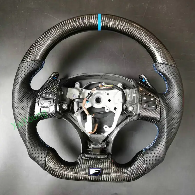 100% Real Carbon Fiber Steering Wheel With Leather For Lexus IS IS250 IS300 ISF
100% Real Carbon Fiber Steering Wheel With Leather For Lexus IS IS250 IS300 ISF