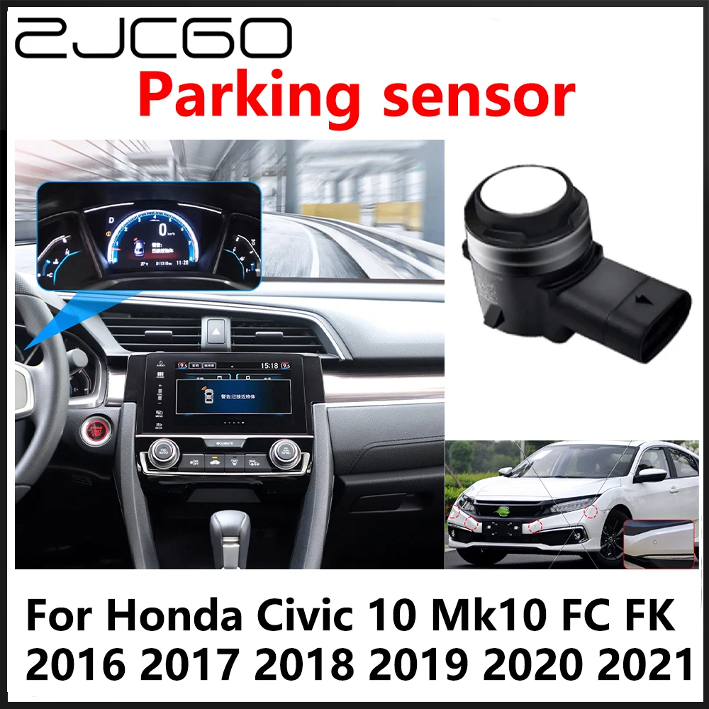 ZJCGO OEM Front Rear Reverse Parking Sensor PDC Car Reversing AID System for Honda Civic 10 Mk10 FC FK 2017 2018 2019 2020 2021
ZJCGO OEM Front Rear Reverse Parking Sensor PDC Car Reversing AID System for Honda Civic 10 Mk10 FC FK 2017 2018 2019 2020 2021