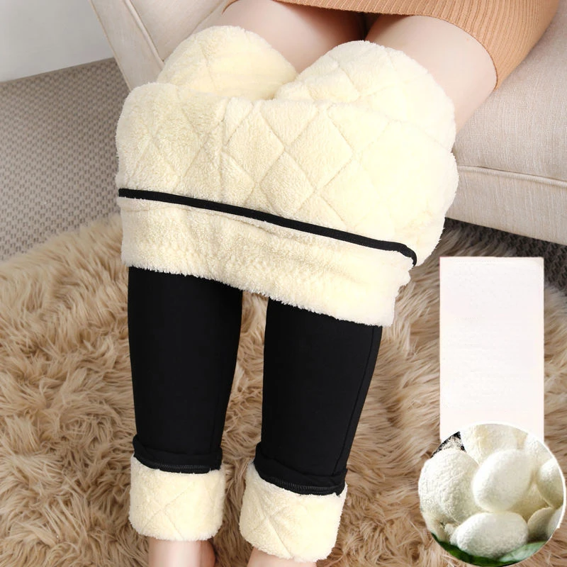 

Winter Women Leggings Velvet Warm Pants Hight Waist Solid Color Slim Legging Comfortable Keep Legging E691