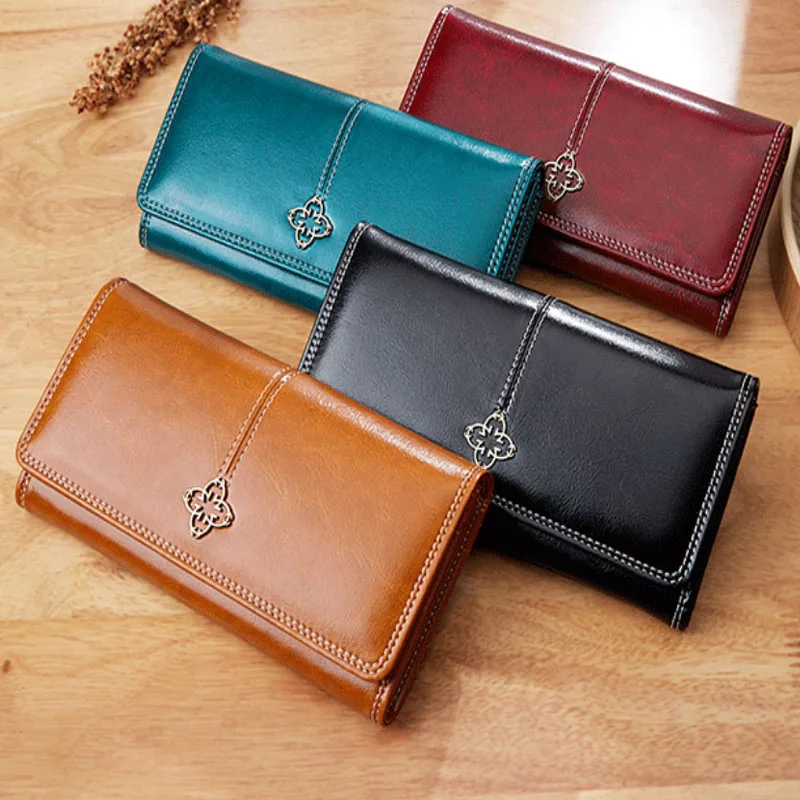 Women's Wallet Made of Leather Wallets Three Fold VINTAGE Womens Purses Mobile Phone Purse Female Coin Purse Carteira Feminina
Women's Wallet Made of Leather Wallets Three Fold VINTAGE Womens Purses Mobile Phone Purse Female Coin Purse Carteira Feminina