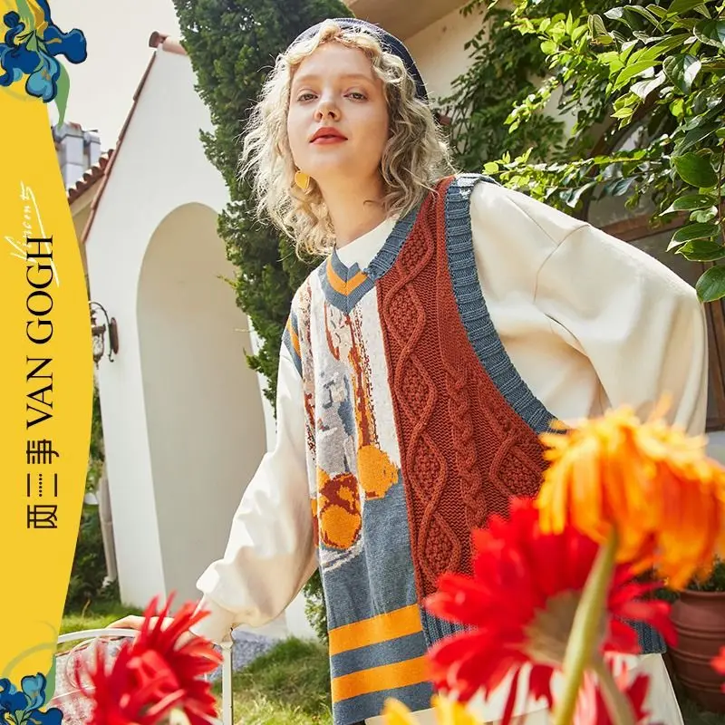 Artistic sense 2024 autumn models knitted jumper waistcoat women retro lazy style design sense of tops
Artistic sense 2024 autumn models knitted jumper waistcoat women retro lazy style design sense of tops