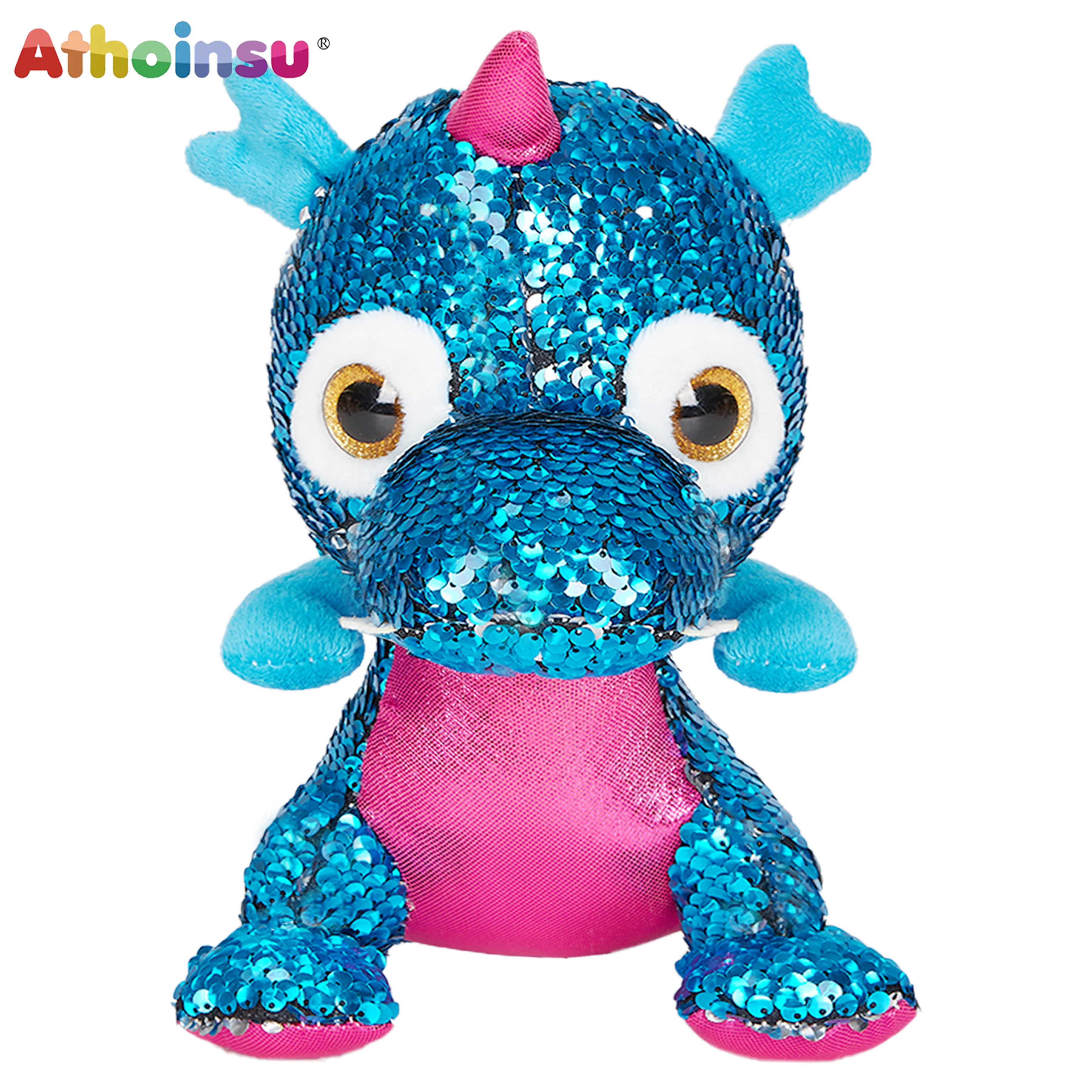 Sequin Dinosaur Doll Toy Cotton Stuffed Animal Dazzled Shiny Fashion Sequin Throw Pillow Children's Birthday Gift Home Decor
Sequin Dinosaur Doll Toy Cotton Stuffed Animal Dazzled Shiny Fashion Sequin Throw Pillow Children's Birthday Gift Home Decor