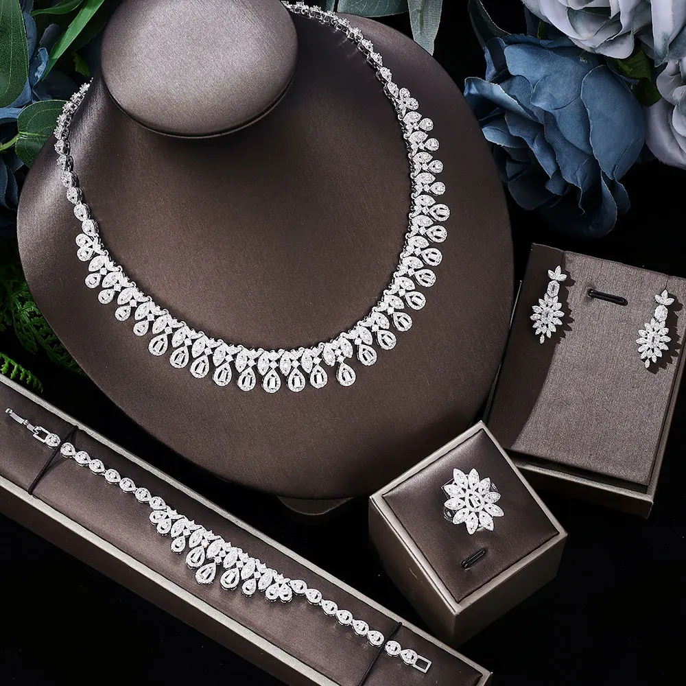 Bridal Jewelry Set Cubic Zirconia Necklace Bridal Wedding Earrings Dubai Jewelry Set, best-selling in Central Asia
Bridal Jewelry Set Cubic Zirconia Necklace Bridal Wedding Earrings Dubai Jewelry Set, best-selling in Central Asia
