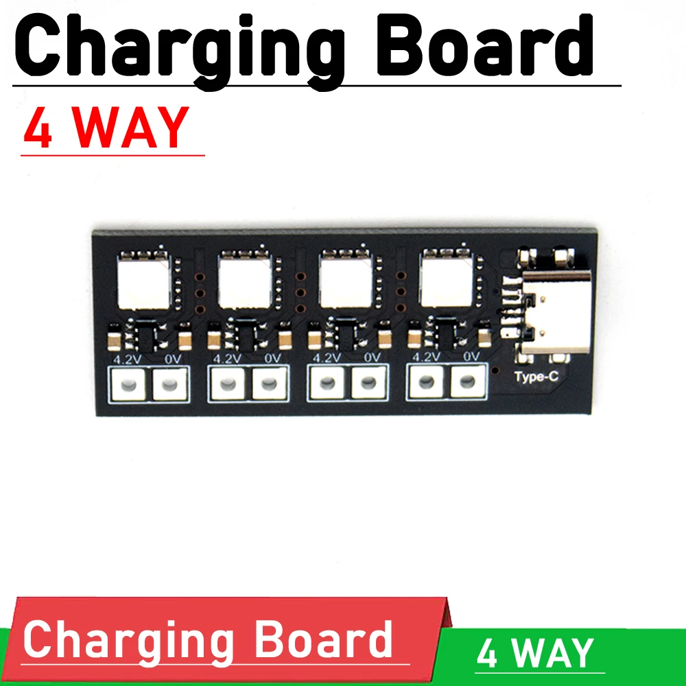 4-way Lithium Battery Charging Board 3.7V 4.2V 18650 Li-Ion batteries Charge Type-C
4-way Lithium Battery Charging Board 3.7V 4.2V 18650 Li-Ion batteries Charge Type-C