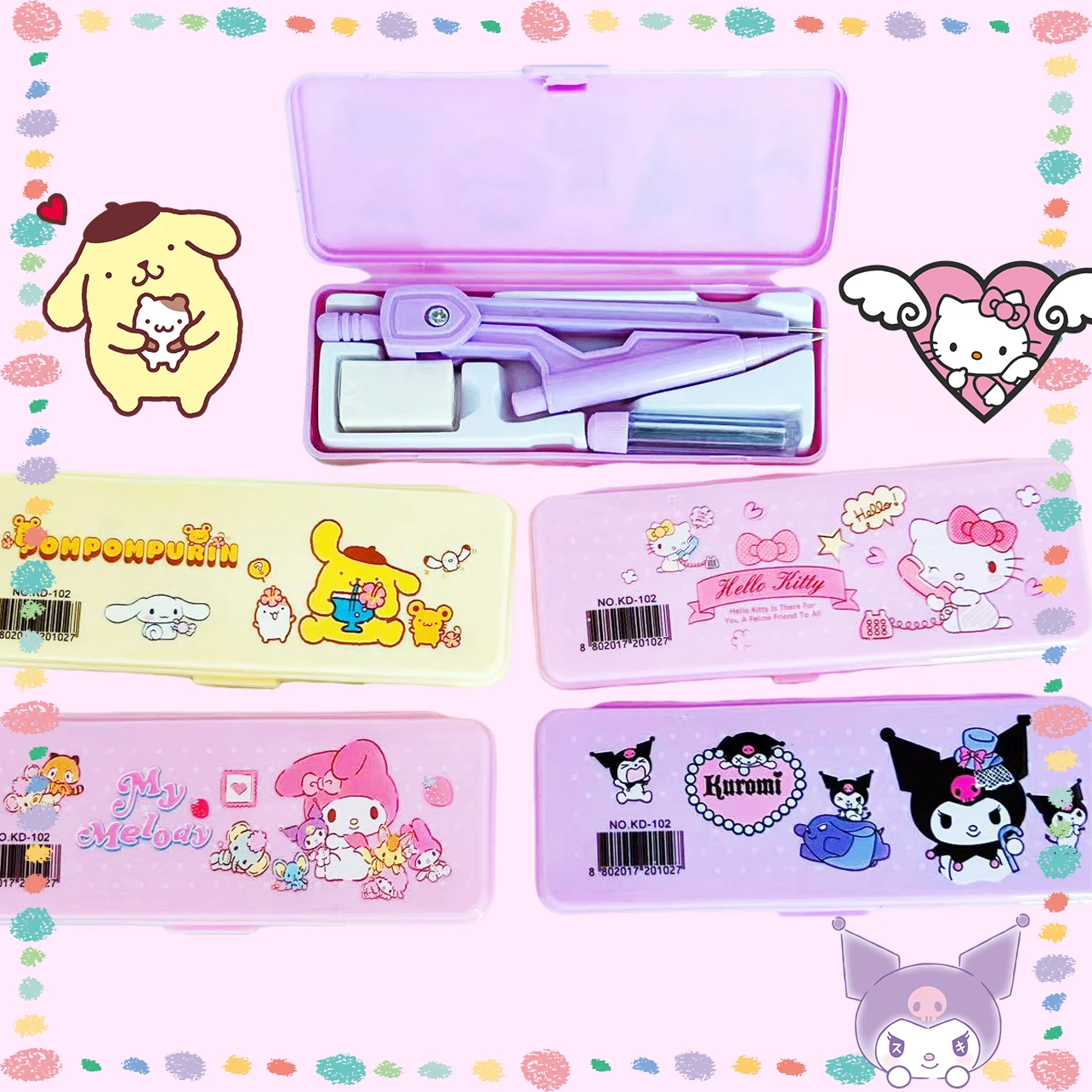 Sanrioed Pencil Compass Kawaii Stationery Student Math Class Tools Anime Hello Kitty Kuromi Pom Pom Purin School Kids Gift Cute
Sanrioed Pencil Compass Kawaii Stationery Student Math Class Tools Anime Hello Kitty Kuromi Pom Pom Purin School Kids Gift Cute