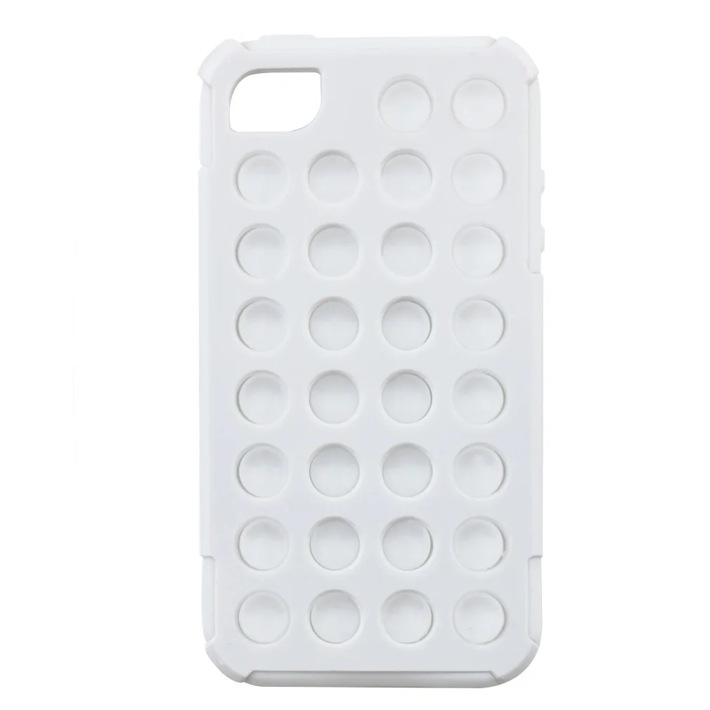 

For Iphone4/4s White Wave Point Two In One Mobile Phone Cover