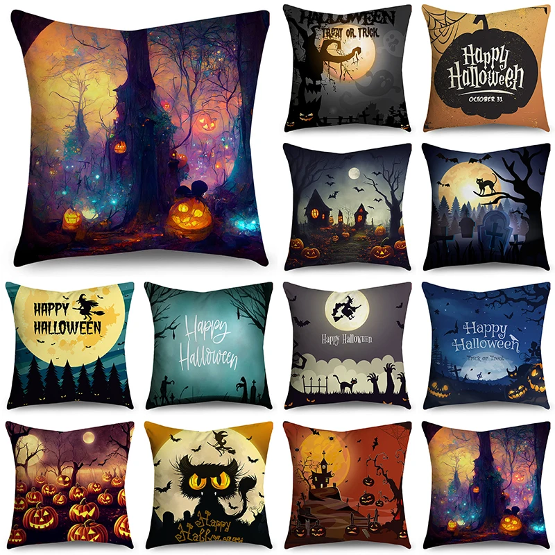 NIGHTWISH Halloween Pattern Pillowcase Holiday Design Home Decor Sofa Cushion Cover 40/45/50cm Happy Easter Day
NIGHTWISH Halloween Pattern Pillowcase Holiday Design Home Decor Sofa Cushion Cover 40/45/50cm Happy Easter Day