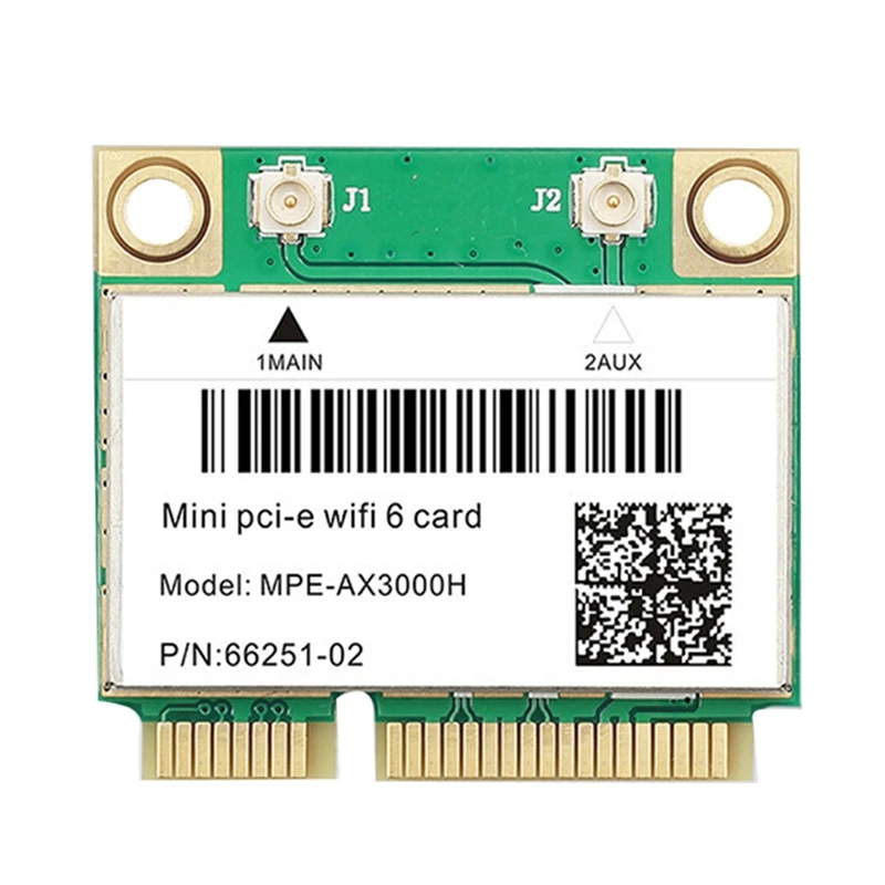 Wifi 6E AX3000H Green Wireless Network Card BT 5.2 For Mini PCIE Wi-Fi Adapter For Desktop/Laptop Win10
Wifi 6E AX3000H Green Wireless Network Card BT 5.2 For Mini PCIE Wi-Fi Adapter For Desktop/Laptop Win10