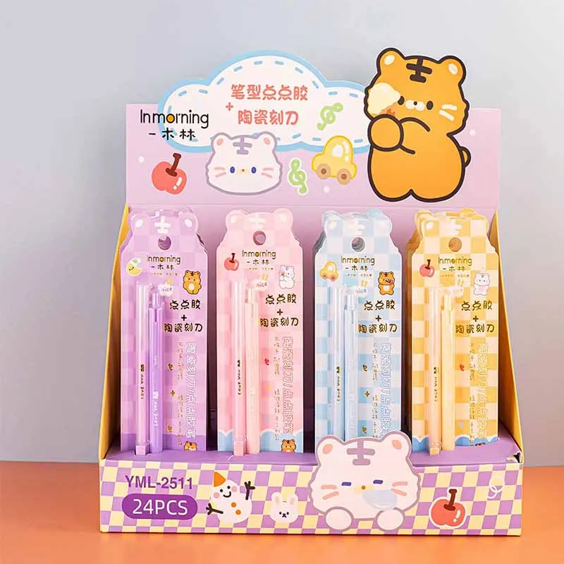 20 set/lot Cute Point Glue Pen And Utility Knife Burin Pen Graver Pens DIY Paper Cutting Tool Office School Suppies Wholesale
20 set/lot Cute Point Glue Pen And Utility Knife Burin Pen Graver Pens DIY Paper Cutting Tool Office School Suppies Wholesale