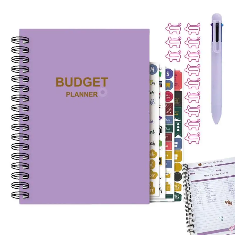

Budget Binder Bill Planner And Organizer With Spiral Design Budgeting Book Track Income Expenses Savings Gift For Friend Child