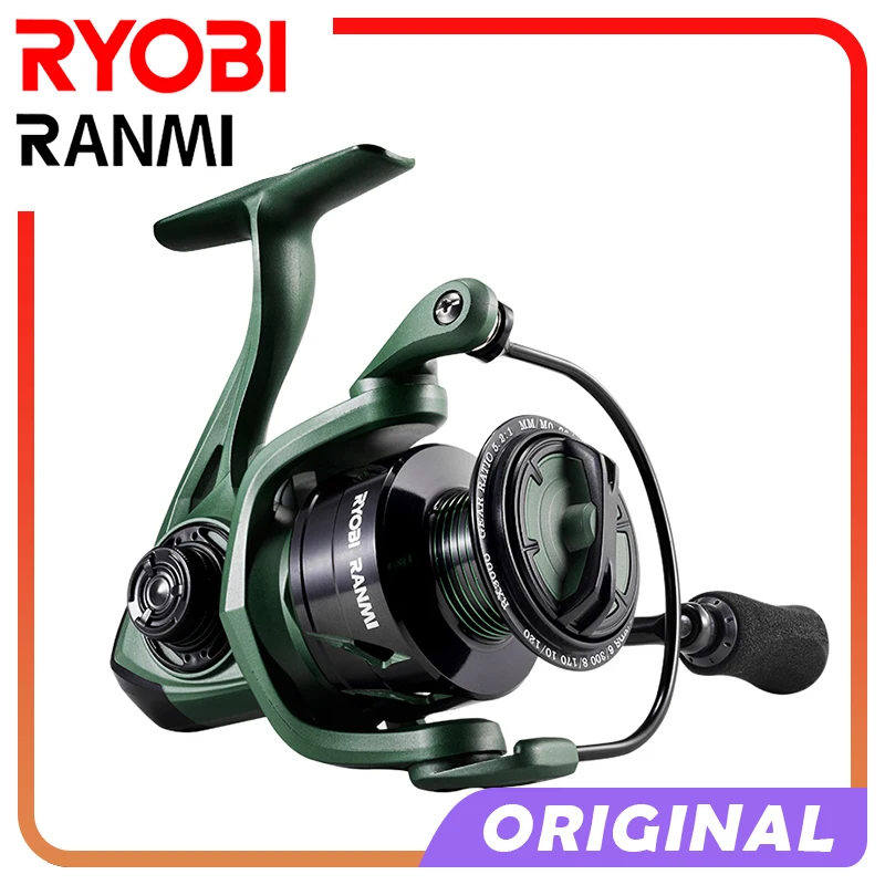 RYOBI RANMI RX Spinning Reels Ultralight Metal 5.2:1 Gear Ratio 7+1BB Saltwater or Freshwater 22LBS Max Drag Fishing reels
RYOBI RANMI RX Spinning Reels Ultralight Metal 5.2:1 Gear Ratio 7+1BB Saltwater or Freshwater 22LBS Max Drag Fishing reels