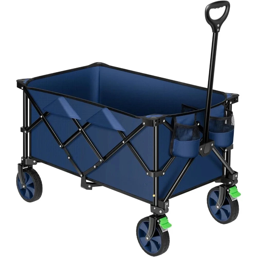 Garden Cart, Collapsible Wagon Outdoor Utility with Silent Wheels Carts Cup Holders &Side Pocket, Adjustable Handle, Garden Cart
Garden Cart, Collapsible Wagon Outdoor Utility with Silent Wheels Carts Cup Holders &Side Pocket, Adjustable Handle, Garden Cart