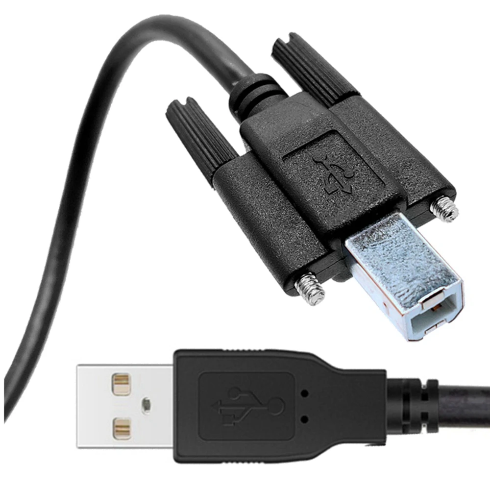 1PCS USB 2.0 A Plug to B Male Date Line Cable with Screw Holes Connector For Printer Hard Disk Box Scanner 1.5 M/5FT 3M
1PCS USB 2.0 A Plug to B Male Date Line Cable with Screw Holes Connector For Printer Hard Disk Box Scanner 1.5 M/5FT 3M