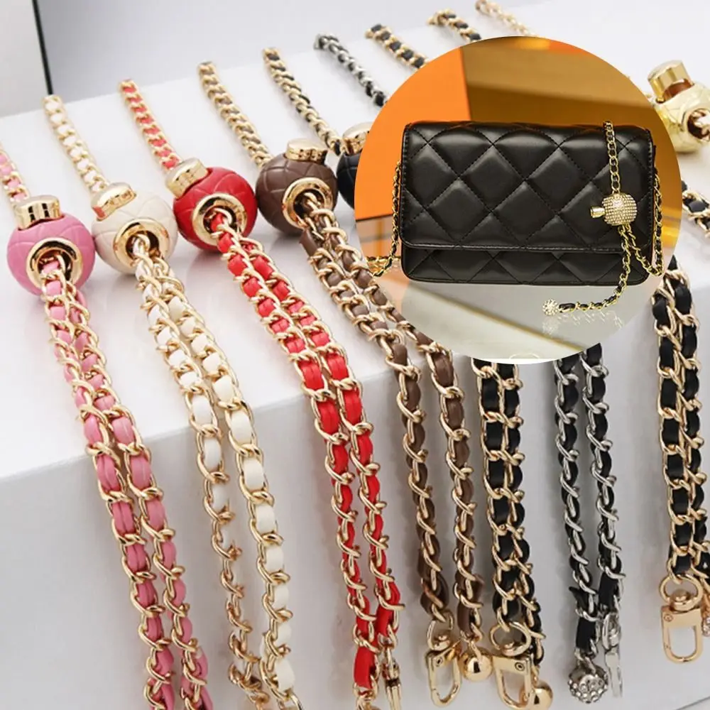 Metal High-end Shoulder Strap Adjustable Length Strap Golden Balls Chain Non-fading Chain Replacement Shoulder Strap
Metal High-end Shoulder Strap Adjustable Length Strap Golden Balls Chain Non-fading Chain Replacement Shoulder Strap