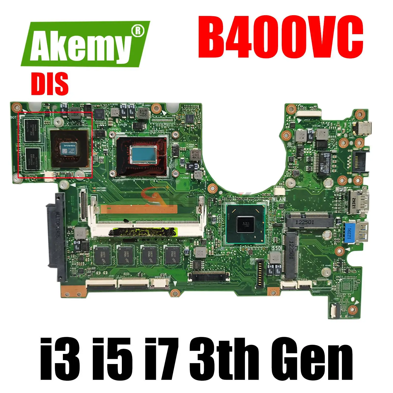B400VC Notebook Mainboard For ASUS Pro B400A B400V Laptop Motherboard i3 i5 i7 4GB/RAM UMA/GT620M MAIN BOARD TEST OK
B400VC Notebook Mainboard For ASUS Pro B400A B400V Laptop Motherboard i3 i5 i7 4GB/RAM UMA/GT620M MAIN BOARD TEST OK