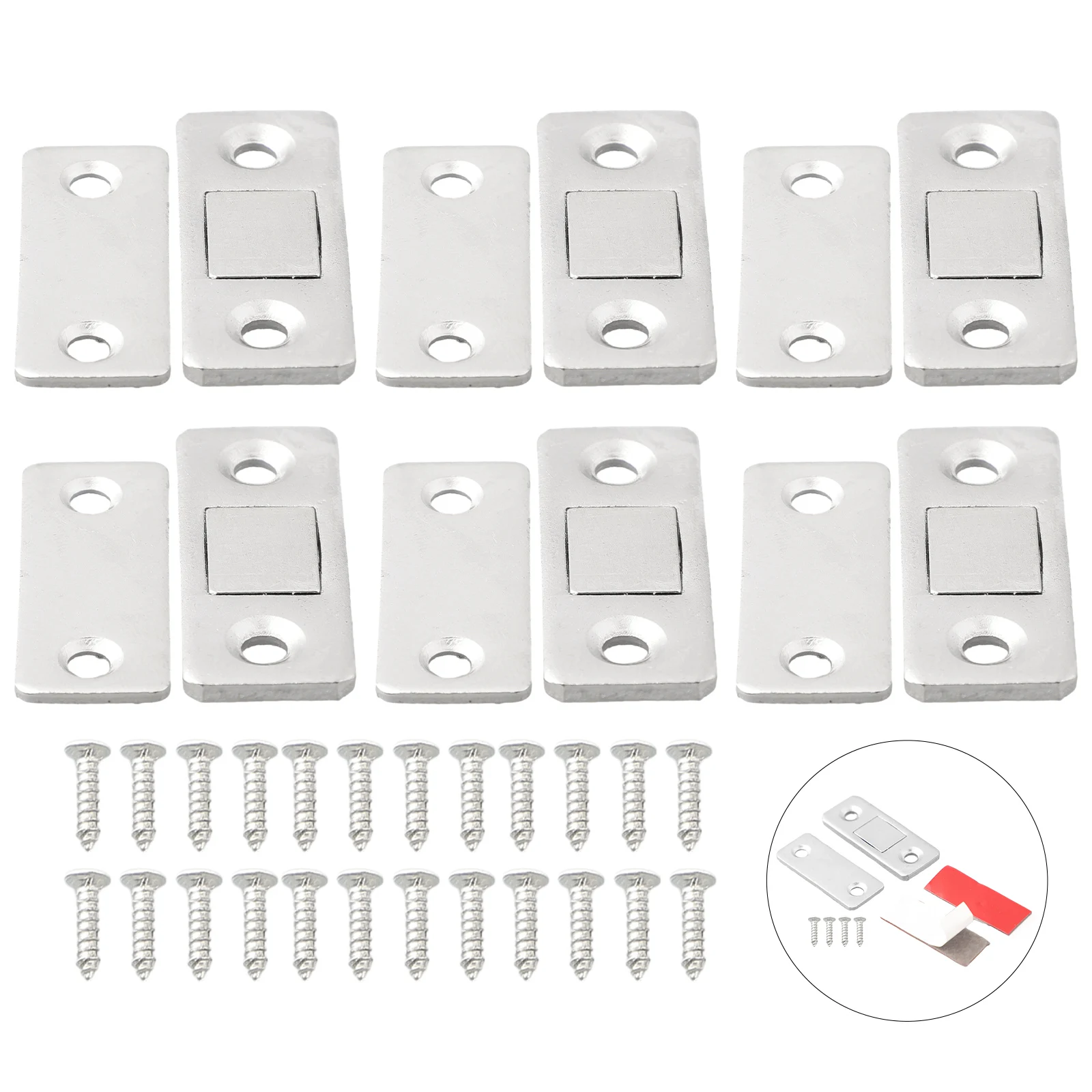 6pcs Magnetic Cabinet Catches Magnet Door Stops Ultra-Thin Invisible Cabinet Door Magnet Kit Magnetic Catch Door Parts
6pcs Magnetic Cabinet Catches Magnet Door Stops Ultra-Thin Invisible Cabinet Door Magnet Kit Magnetic Catch Door Parts