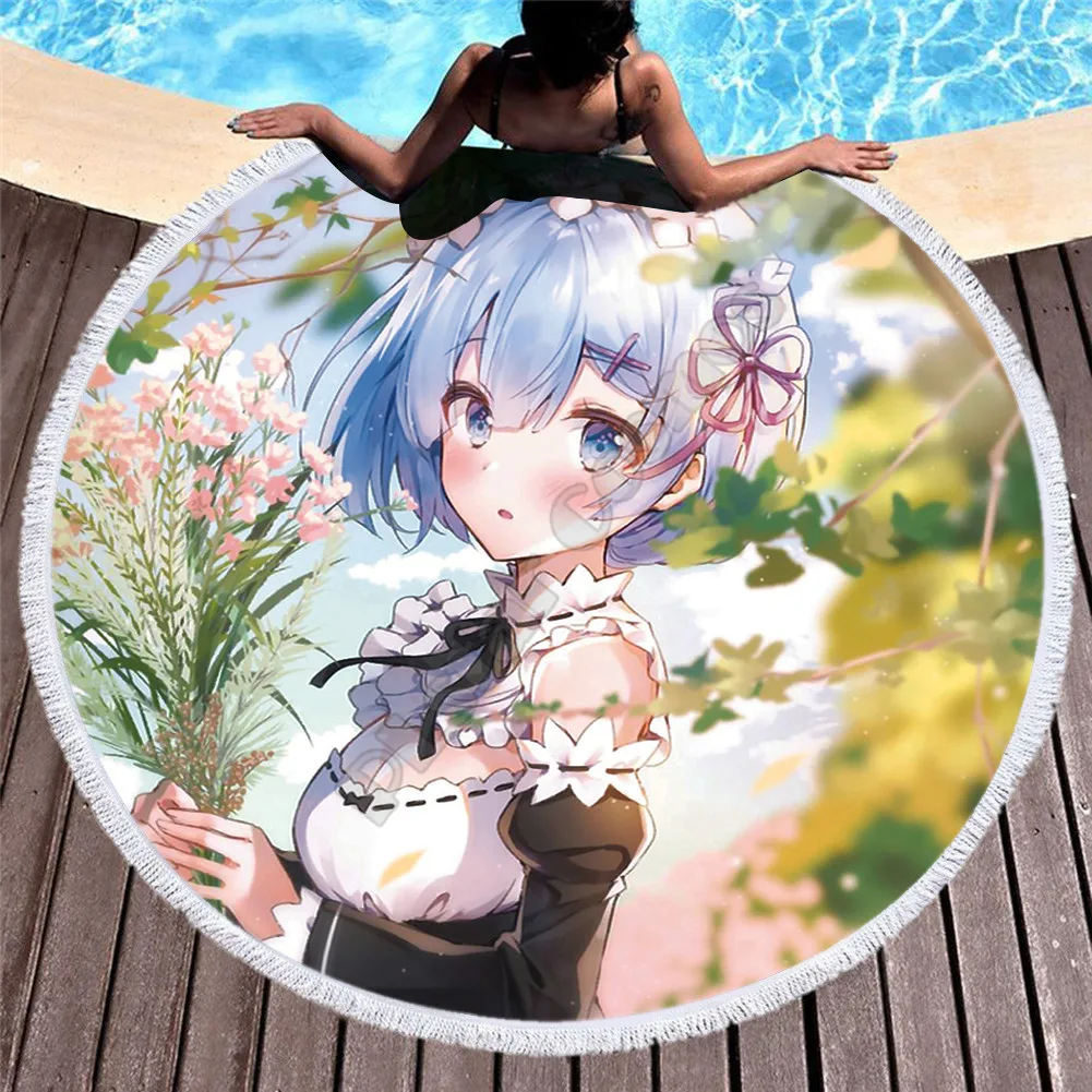 Towel Beach Towel Shawl Fast Drying Swimming Gym Camping Big Round Beach Towel Reggae Anime sexy girl 3D Printed Beach Towel 02
Towel Beach Towel Shawl Fast Drying Swimming Gym Camping Big Round Beach Towel Reggae Anime sexy girl 3D Printed Beach Towel 02
