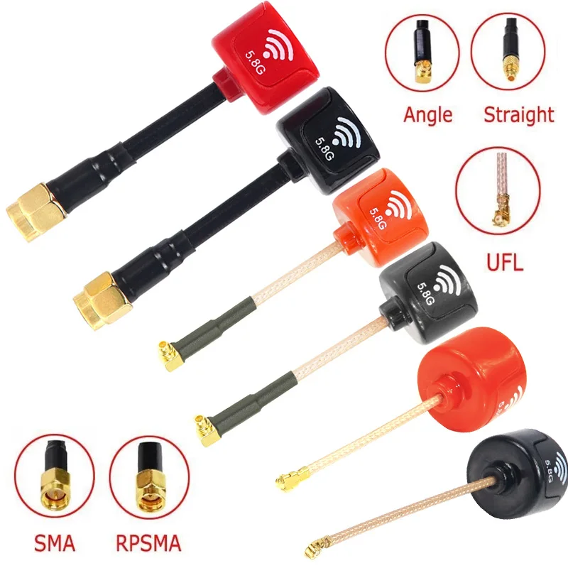 (2pcs) 5.8G Antenna Lollipop Stubby RHCP SMA RPSMA UFL Straight/Angle MMCX FPV Antenna for FPV RC Racing Drone
(2pcs) 5.8G Antenna Lollipop Stubby RHCP SMA RPSMA UFL Straight/Angle MMCX FPV Antenna for FPV RC Racing Drone