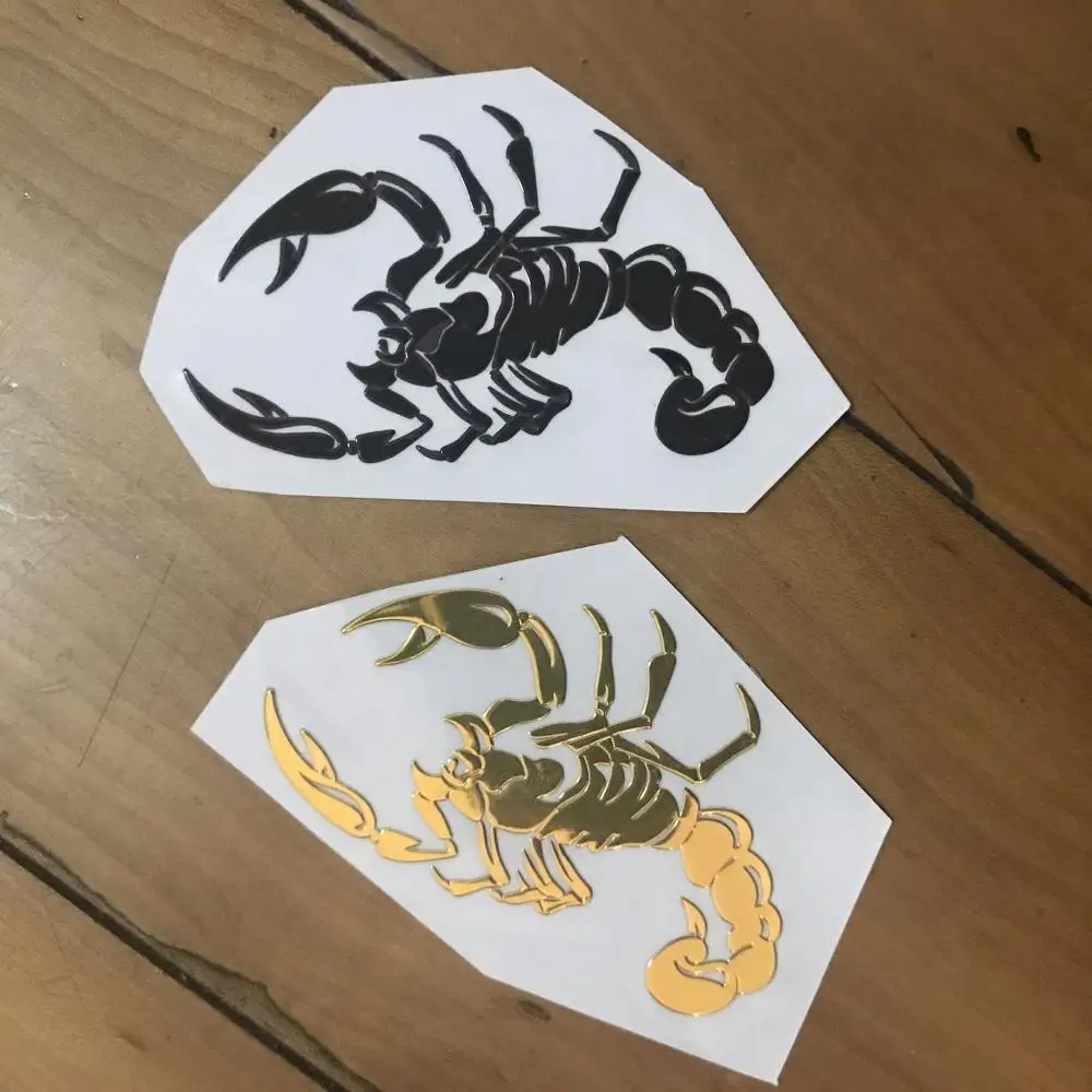 

MT-65 Scorpion 3D Car Stickers Cool Logo Styling Metal Badge Emblem Tail Decal Motorcycle Accessories Automobile