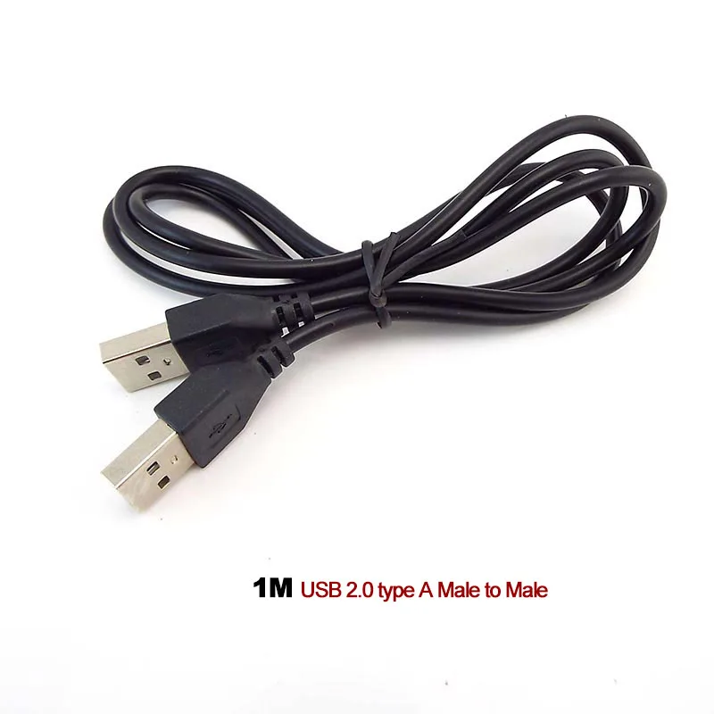 

1M USB 2.0 type A Male to Male Extension Cable power Connector Adapter Extender Cord High Speed Transfer for PC Data Sync Line W